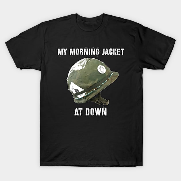 At Down // Helmet Art T-Shirt by H Black Ink